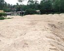 Udupi: Illegally stocked sand seized near Agasanakere